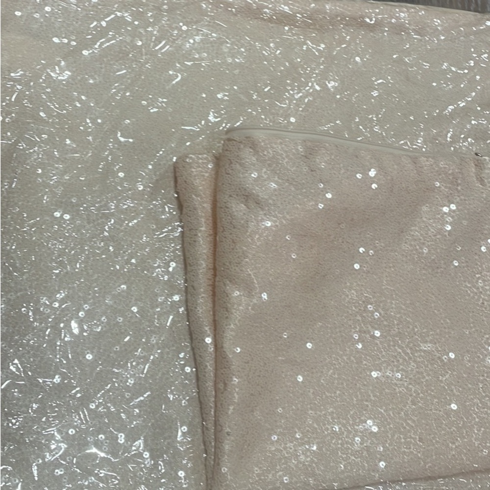 5 sequin pink square pillow cases.